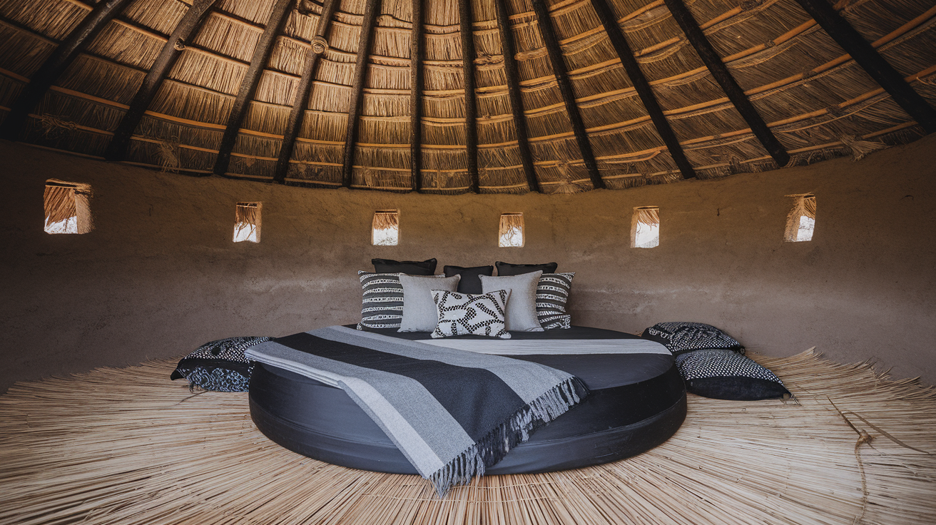 Mud hut interiors