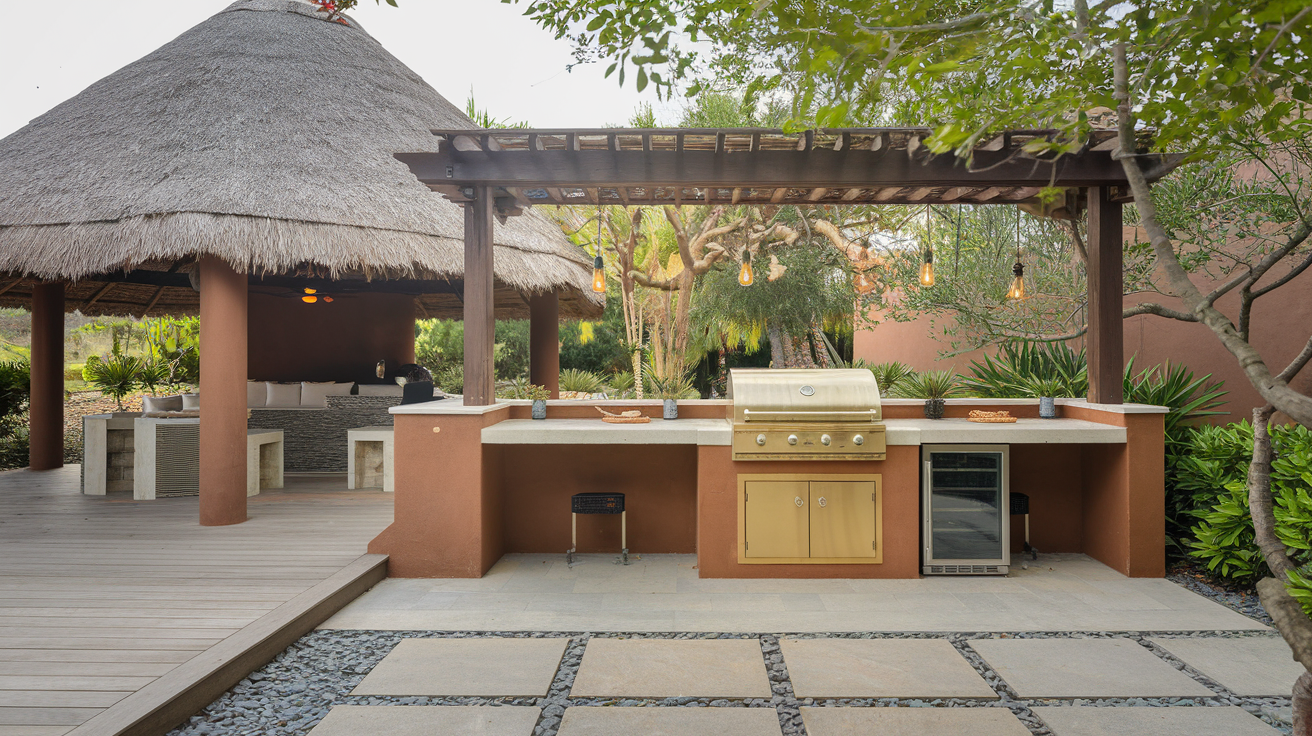 Outdoor Kitchen and Entertainment area