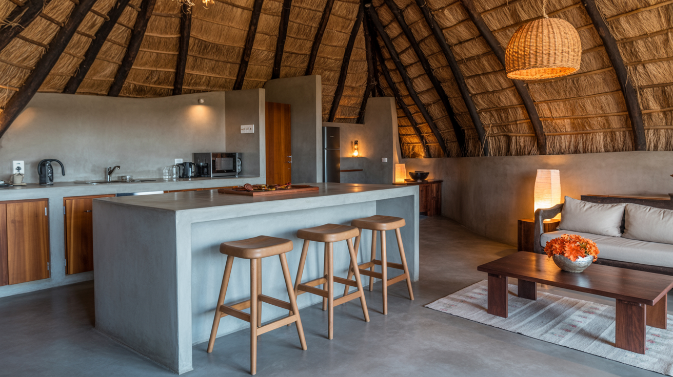 Indoor and Outdoor Kitchen